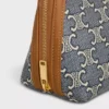 Clutch met ketting in Jacquard Triomphe All Over