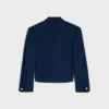 Colonne-blazer van diagonaal geweven wol