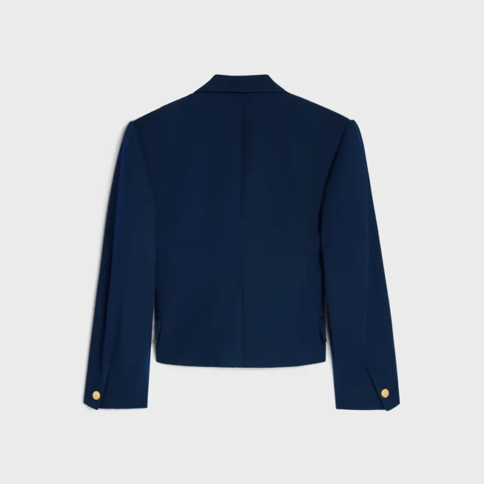 Colonne-blazer van diagonaal geweven wol