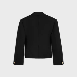 Colonne-blazer van wollen gabardine