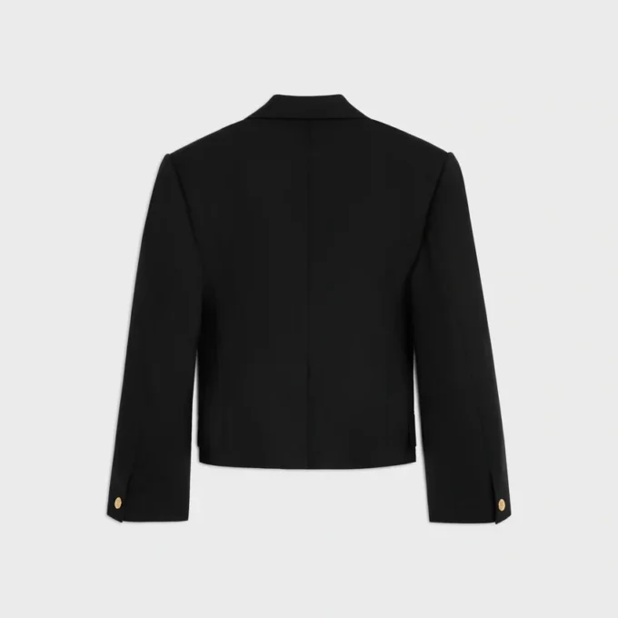 Colonne-blazer van wollen gabardine
