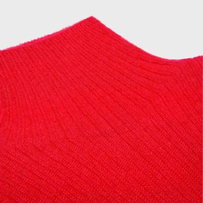 Coltrui van geribd mohair en zijde