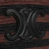 Couffin CELINE Classic Panier van gestreept raffia en kalfsleer