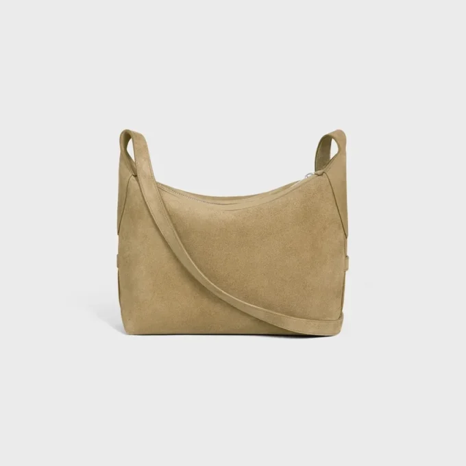 Crossbodytas Harry van suède kalfsleer