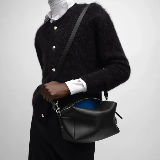 Crossbodytas Take Away van glad kalfsleer