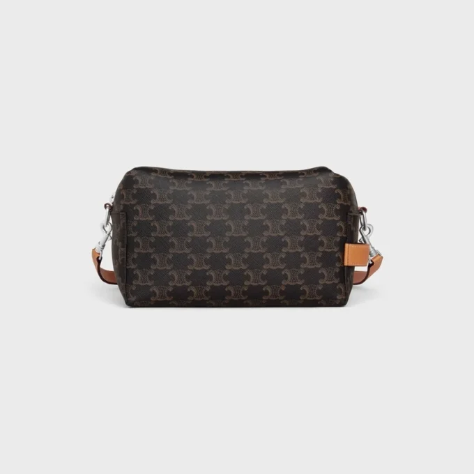 Crossbodytas Take Away van Triomphe Canvas en kalfsleer