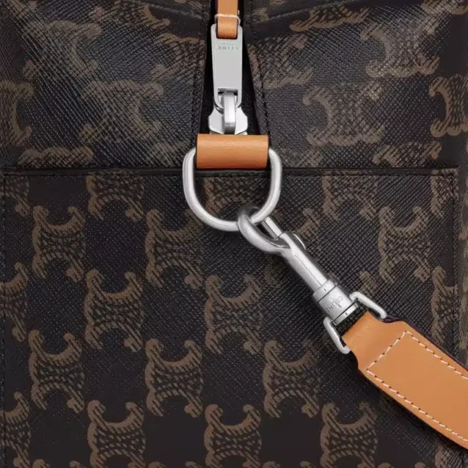 Crossbodytas Take Away van Triomphe Canvas en kalfsleer