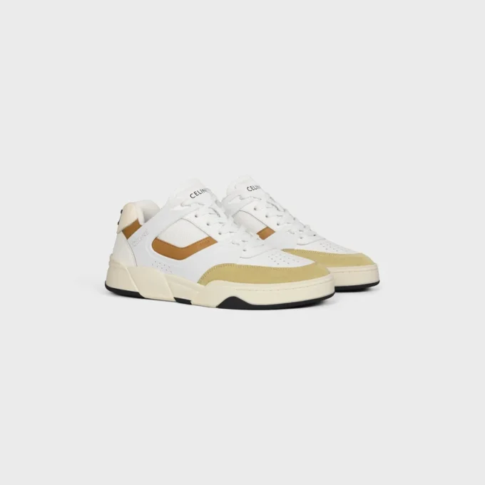 Ct-09 Trainer Sneaker van kalfsleer, suède kalfsleer en mesh