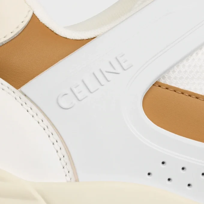 Ct-09 Trainer Sneaker van kalfsleer, suède kalfsleer en mesh