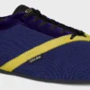 De platte sneaker in grosgrain, fluweel, suède kalfsleer en lamsleer