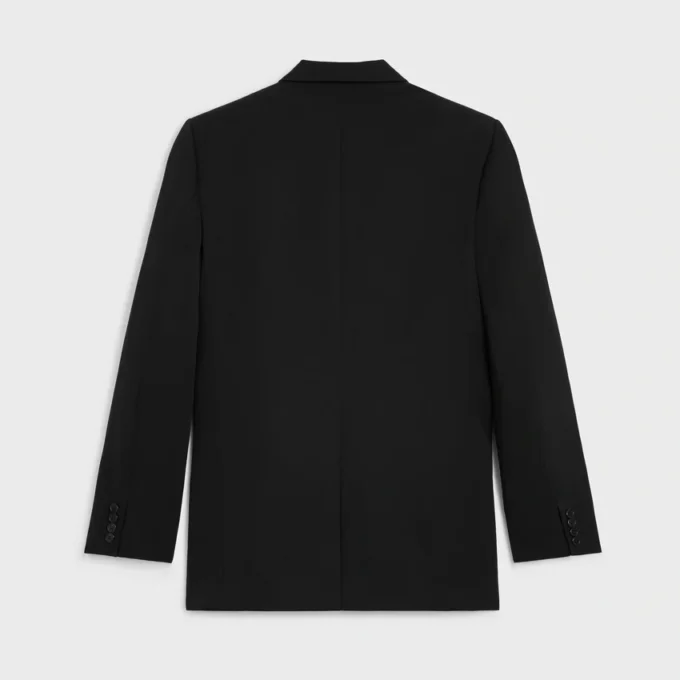 Dean-jasje van wollen gabardine