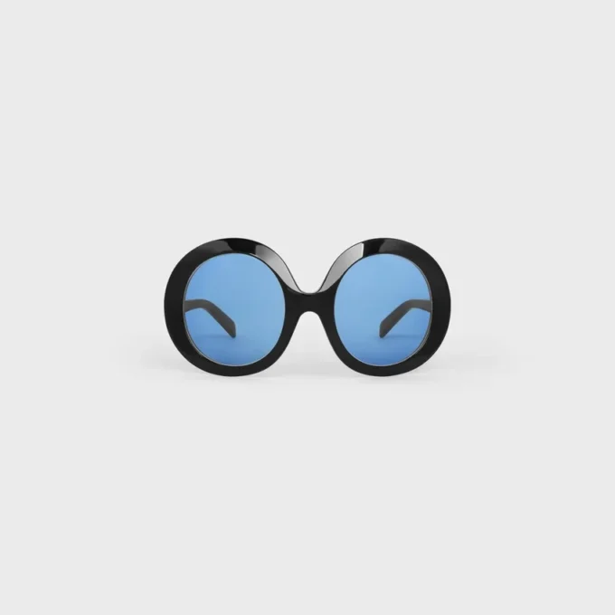Disc-zonnebril van acetaat