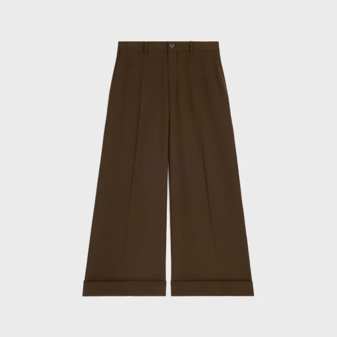 Docks-broek van stretch-wolgabardine