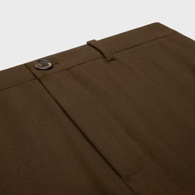 Docks-broek van stretch-wolgabardine