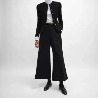 Docks-broek van wollen gabardine