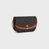 Duo-portemonnee met riem van Triomphe Canvas en kalfsleer