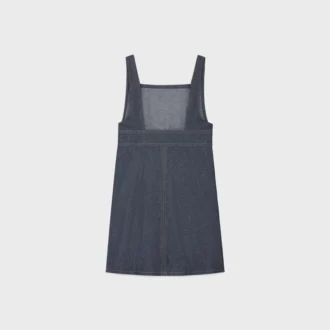 Empire-minijurk van Raw Wash-denim