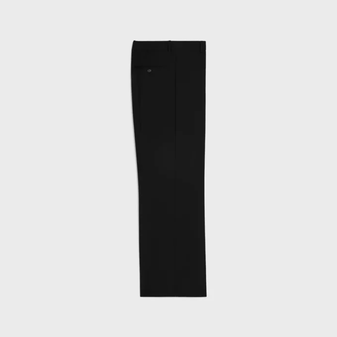 Ethan-broek van wollen gabardine
