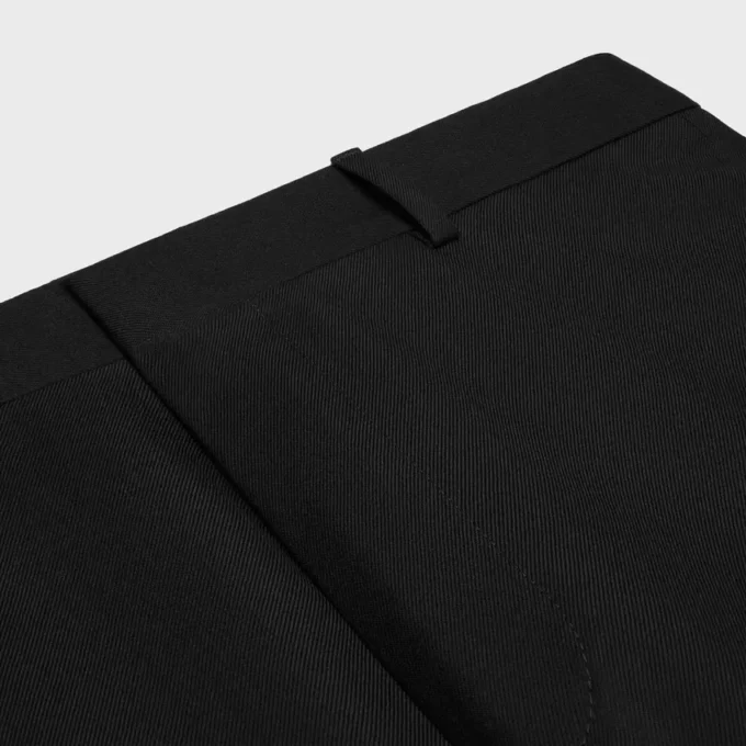 Ethan-broek van wollen gabardine