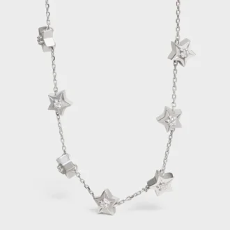 Etoile CELINE Multi Stars-ketting in witgoud en diamanten