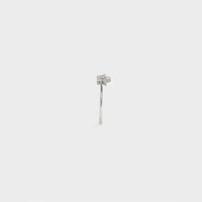Etoile CELINE-ring in witgoud en diamant