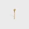 Extra dunne Knot-armband van messing met gouden afwerking