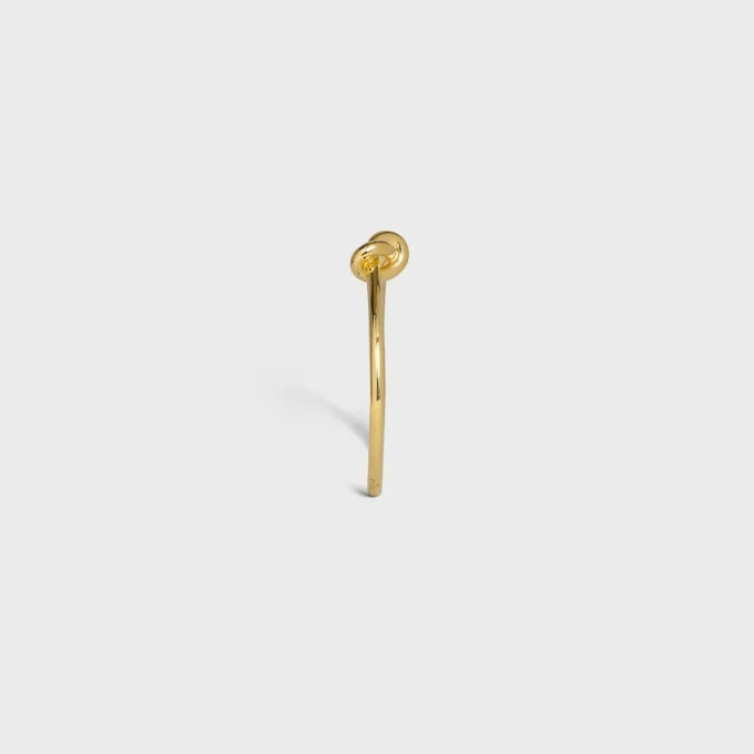 Extra dunne Knot-armband van messing met gouden afwerking