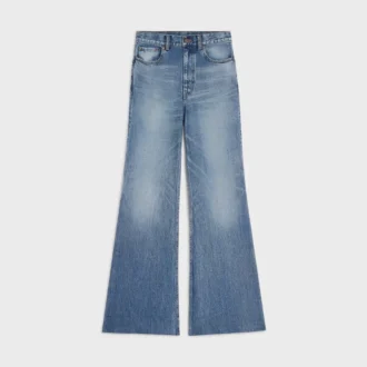 Flare-jeans 001 van katoendenim
