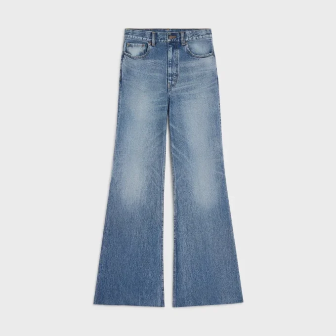 Flare-jeans 001 van katoendenim Flare-jeans 001 van katoendenim