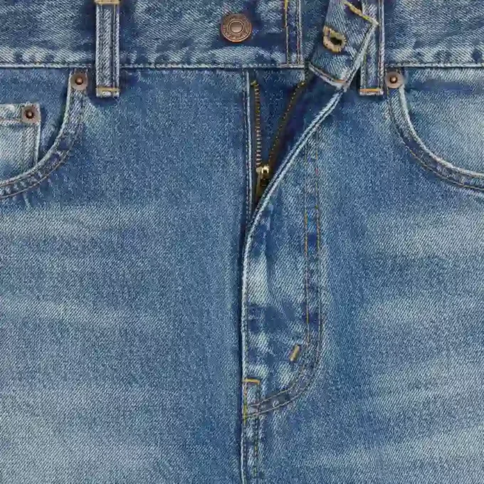 Flare-jeans 001 van katoendenim Flare-jeans 001 van katoendenim