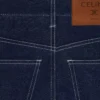 Flare-jeans 003 van lichtgewicht indigo-denim