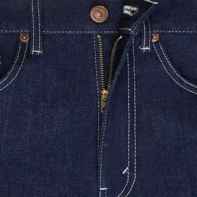 Flare-jeans 003 van lichtgewicht indigo-denim