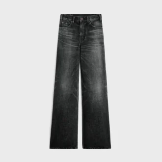 Flared surfjeans in Black Ice Rinse-denim