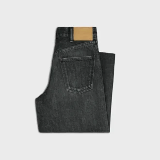 Flared surfjeans in Black Ice Rinse-denim