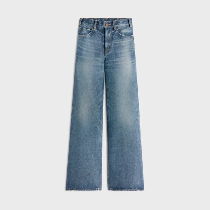 Flared surfjeans van Union Wash-denim