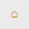 Formes Abstraites Set ringen van strass en messing met goud- en rhodiumafwerking