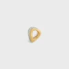 Formes Abstraites Set ringen van strass en messing met goud- en rhodiumafwerking