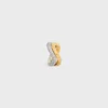 Formes Abstraites Set ringen van strass en messing met goud- en rhodiumafwerking