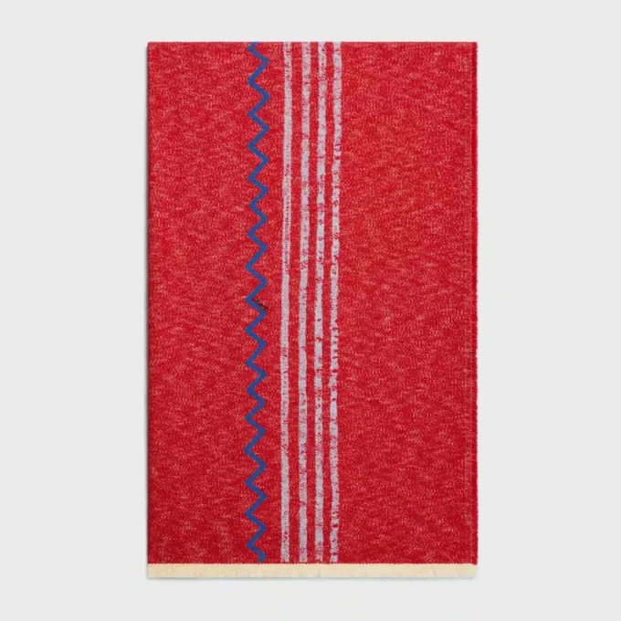 Fouta van geborduurd katoen