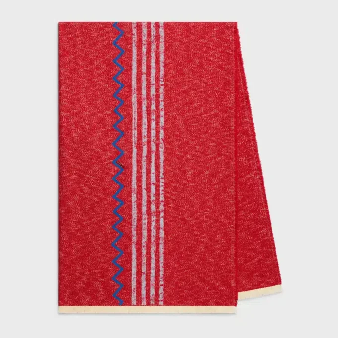 Fouta van geborduurd katoen