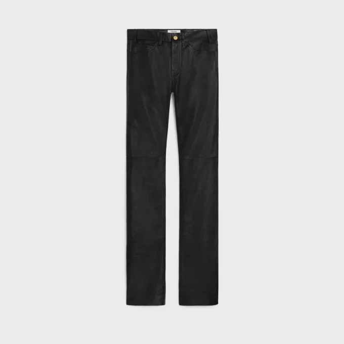 Francoise-jeans van zacht lamsleer