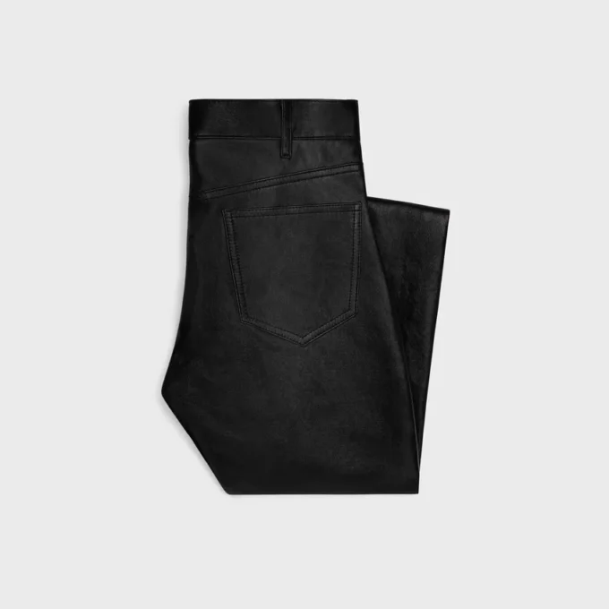 Francoise-jeans van zacht lamsleer