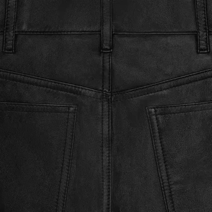 Francoise-jeans van zacht lamsleer