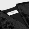 Geborduurd bolero-jasje van wollen gabardine