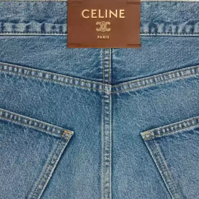Geborduurde boyfriend-jeans 001 van katoenen denim
