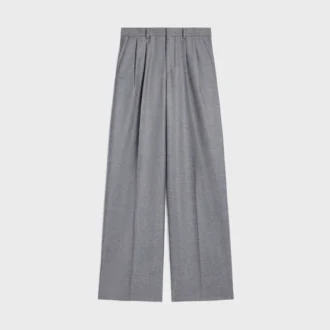 Geplooide broek van kasjmierflanel