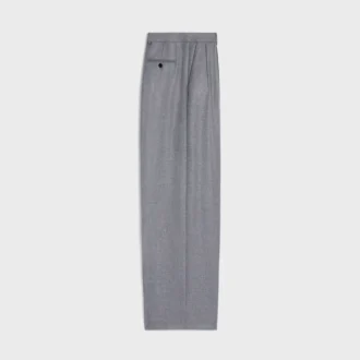 Geplooide broek van kasjmierflanel