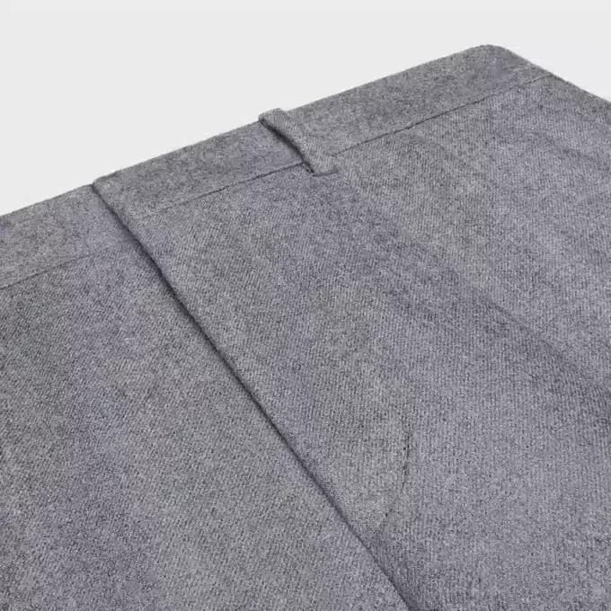 Geplooide broek van kasjmierflanel