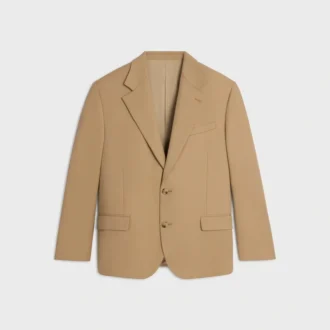 Getailleerd jasje van stretch-wolgabardine
