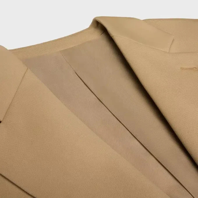 Getailleerd jasje van stretch-wolgabardine